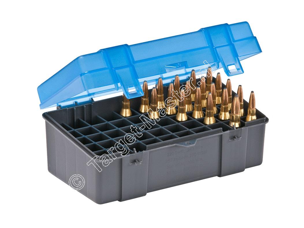 Plano Medium Rifle Flip-Top Ammo Case content 50